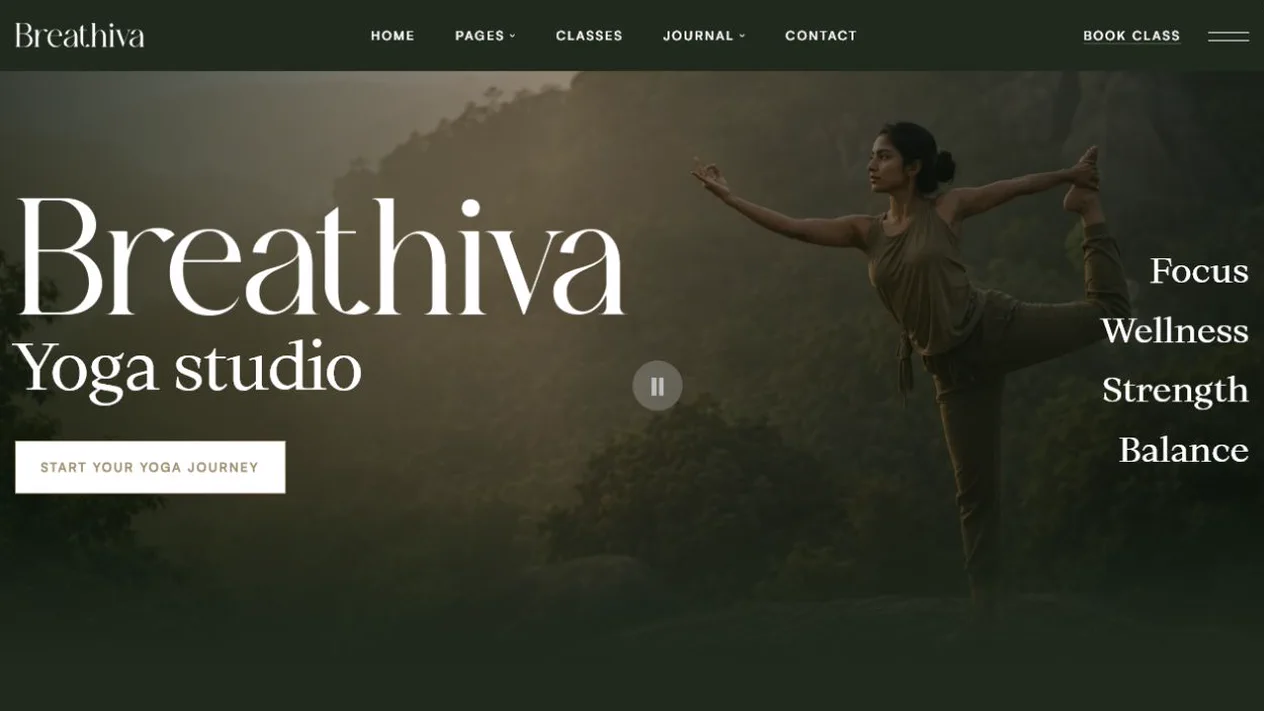 Breathiva India website demo preview