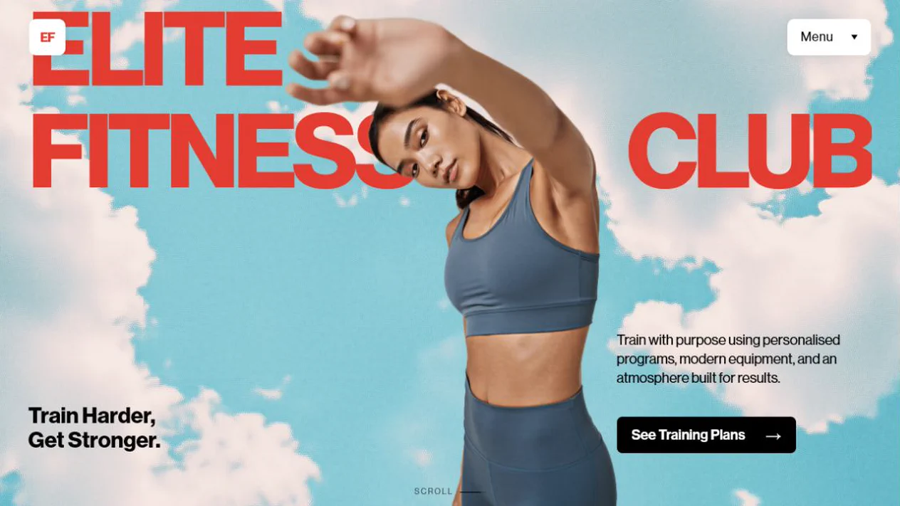 Elite Fitness India website demo preview