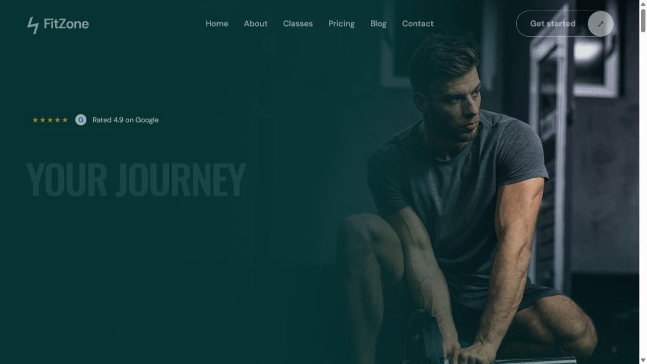 Fit Zone India website demo preview